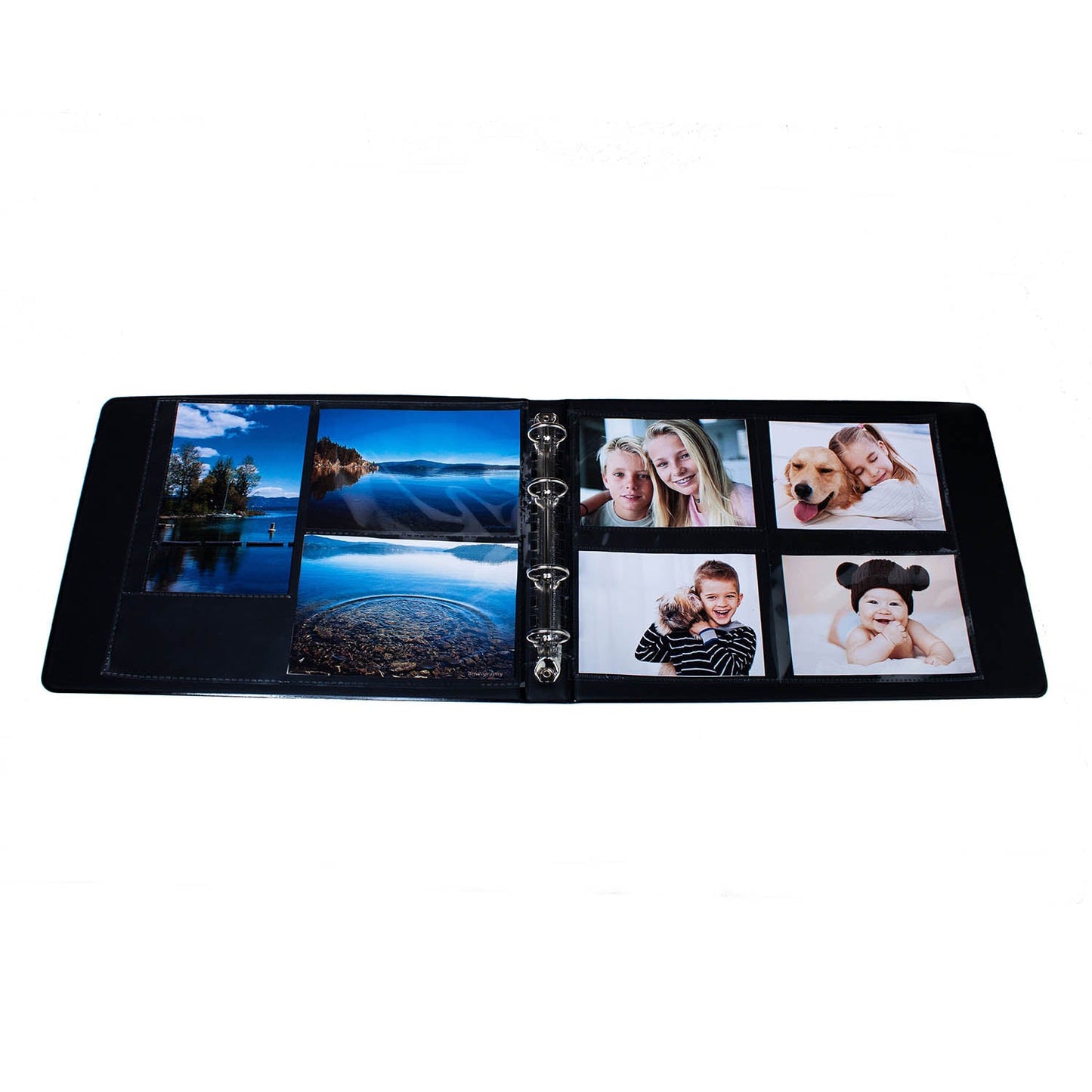 4-Ring Horizontal Black "Memories" Photo Album
