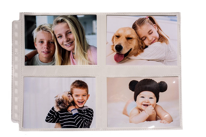 12-Hole Horizontal Photo Pages (25ct) for 3.5" x 4.5" Prints
