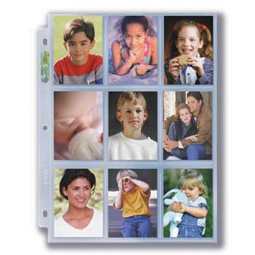 3-Hole Photo Pages (10ct) for Wallet Size 2.5" x 3.5 Prints