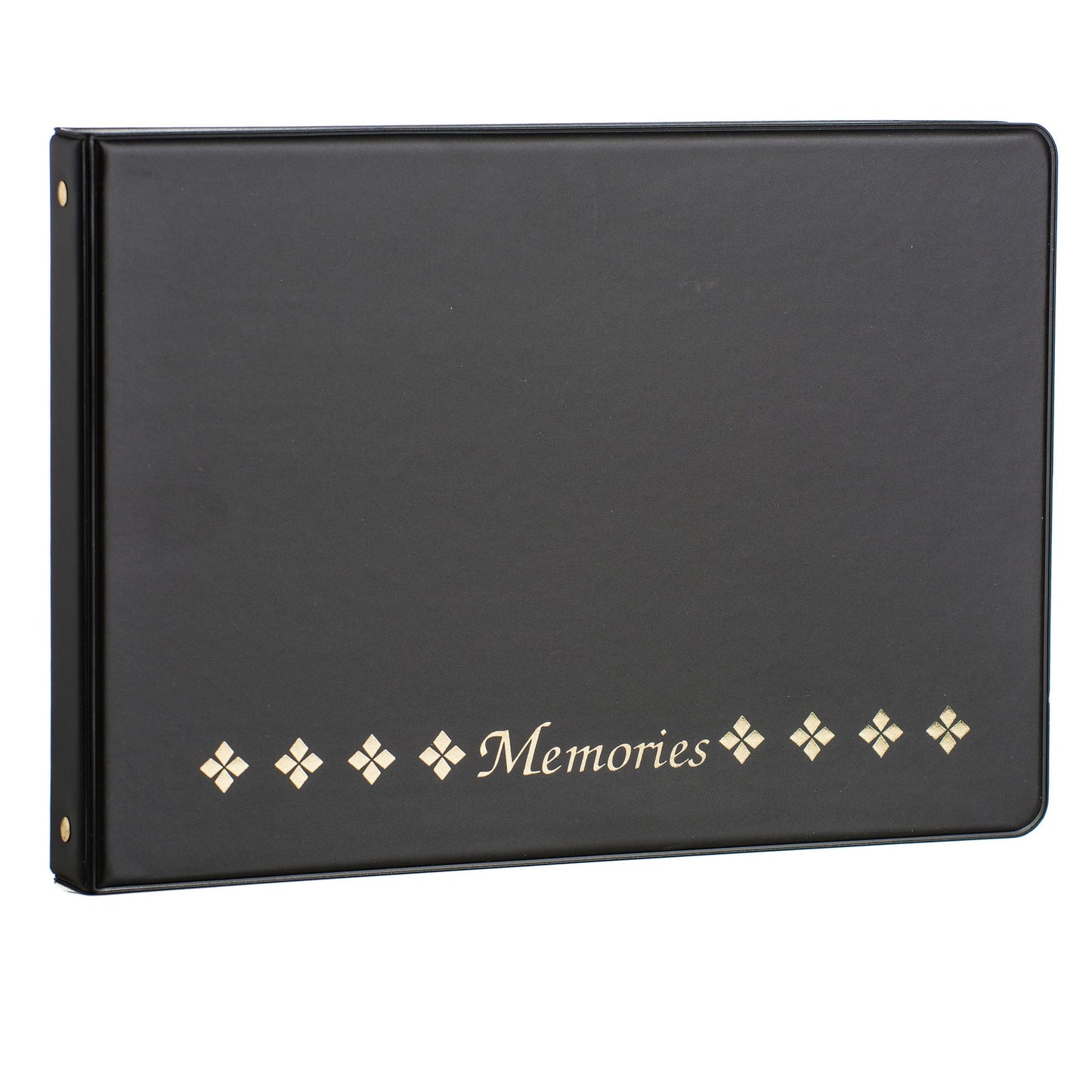 4-Ring Horizontal Black "Memories" Photo Album