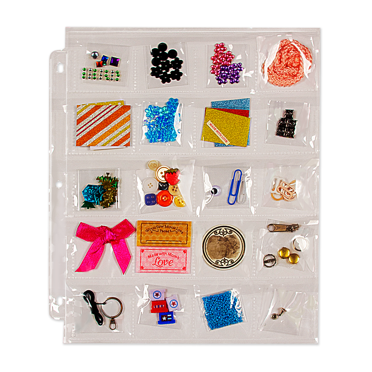 3-Hole Storage Pages (10ct) with Flaps