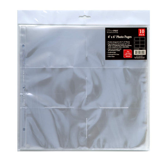 12" x 12" Photo Pages (10ct) for 4" x 6" Prints